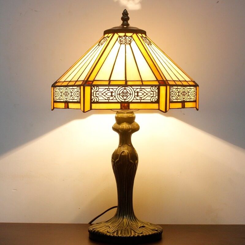 30cm 40cm Antique Desk Decor Lamp Bar Bedroom ห้องนอน ห้องนั่งเล่น ห้องบ้านตกแต่ง แสงงานมือ แสงโต๊ะแก้วสี