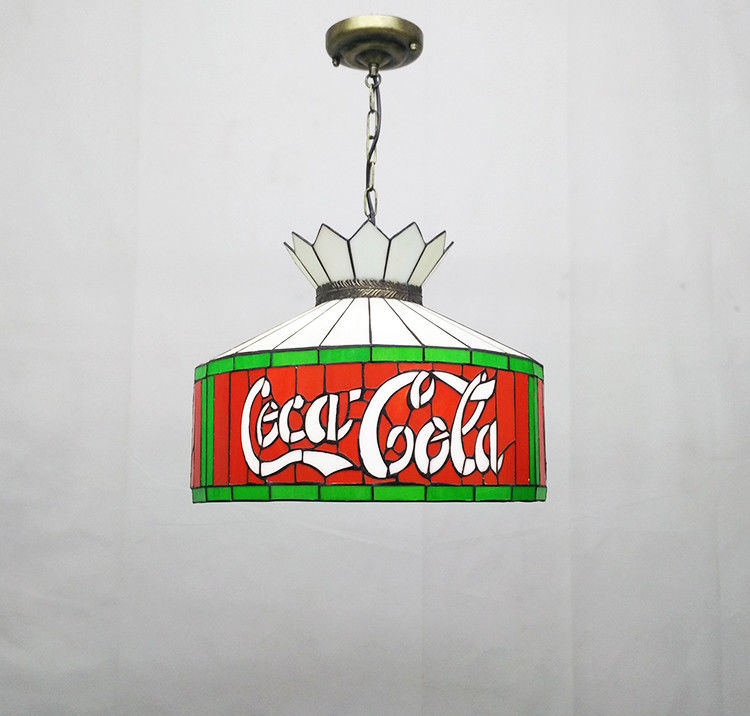 12 นิ้ว Retro Modern Ceiling Light Hanging Decorative Light Indoor Light ร้านอาหารคาเฟ่ ห้องอาหาร กระจกสี