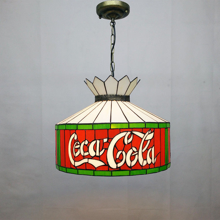 12 นิ้ว Retro Modern Ceiling Light Hanging Decorative Light Indoor Light ร้านอาหารคาเฟ่ ห้องอาหาร กระจกสี