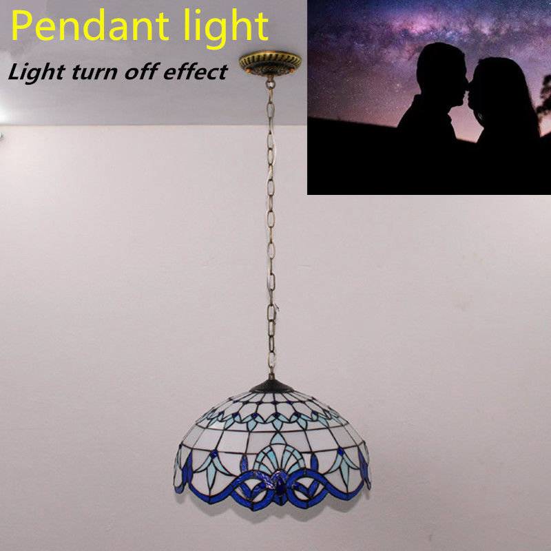 12 นิ้วประดับแก้ว LED Pendant Lamp With 2 Light การดูแลตาสําหรับห้อง Bar ห้องเรียน คาเฟ่ ห้องนั่งเล่น ห้องทานอาหาร Light