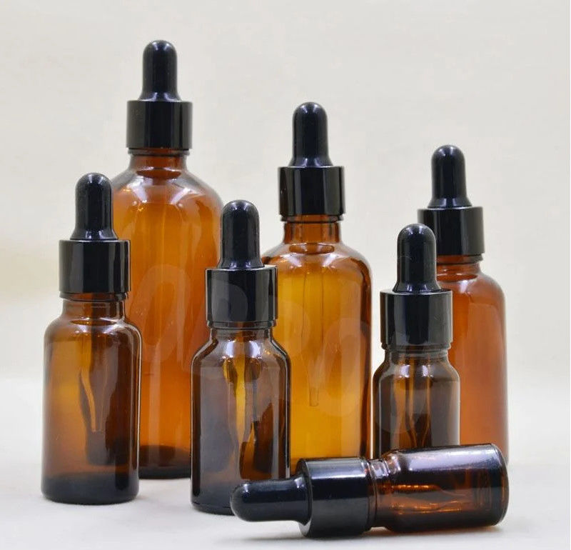 ขายร้อน 5ml 10ml 15ml 30ml 50ml เซรั่มแอมเบอร์ ขวดน้ํามันอีเซนเซียล กระปุกแก้ว